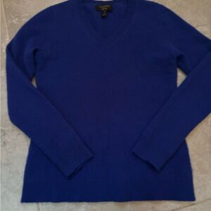 V-Neck Cashmere Royal Blue Sweater